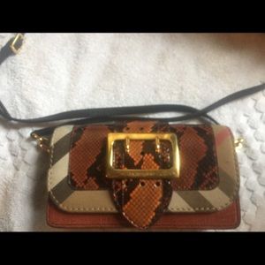 Burberry patchwork snakeskin crossbody bag